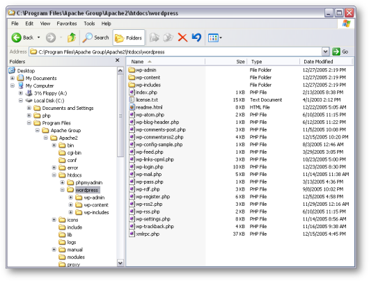 Unzip wordpress