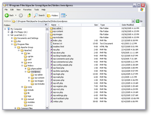 Unzip wordpress